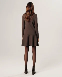 Gilet Maggie zippé marron havane