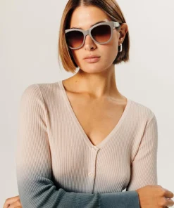 Gilet Maëlys 100% laine tie & dye beige chair