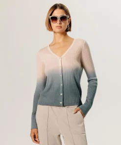 Gilet Maëlys 100% laine tie & dye beige chair