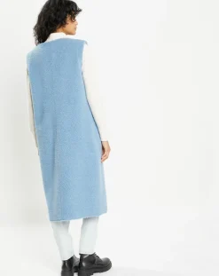 Gilet réversible en Fausse Fourrure 373 Mont bleu