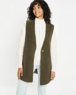 Gilet réversible en Fausse Fourrure Dafne military