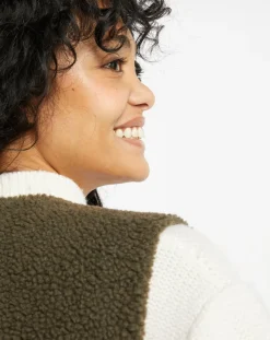 Gilet réversible en Fausse Fourrure Dafne military