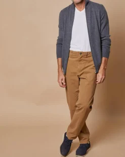 Gilet zippé 100% Cachemire John gris foncé