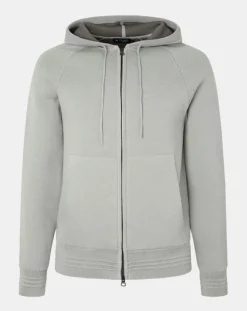 Gilet zippé à capuche gris