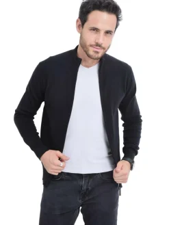 Gilet zippé classique noir