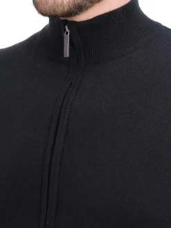 Gilet zippé classique noir