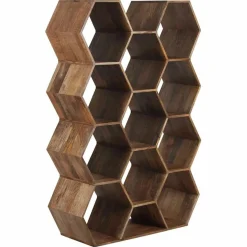 Grande étagère hexagonale offre m&m naturel - 111x40x168 cm