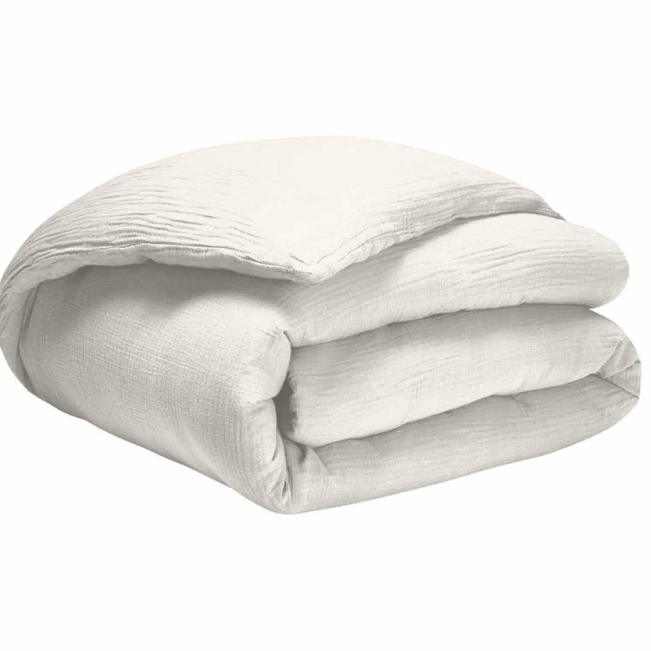 Housse de couette 100% Gaze de coton blanche