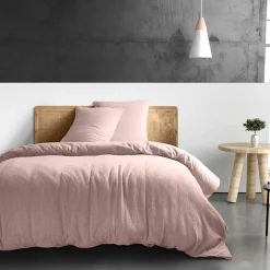Housse de couette 100% Gaze de coton rose