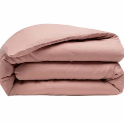 Housse de couette 100% Lin rose nude
