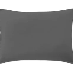 Housse de Couette 100% Percale de Coton - Finition Bouteille 40cm gris magnet