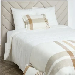 Housse de coussin 100% Lin Aalborg tabac - 40x60 cm