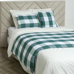 Housse de coussin 100% Lin Palma céladon - 45x45 cm