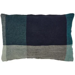 Housse de coussin 100% Lin Saporo encre - 40x60 cm