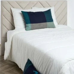 Housse de coussin 100% Lin Saporo encre - 50x80 cm