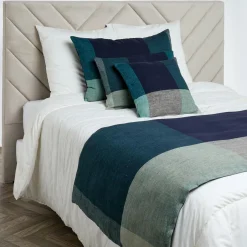 Housse de coussin 100% Lin Saporo encre - 50x80 cm