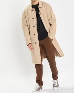 Imperméable en Coton Bio Non Doublé beige