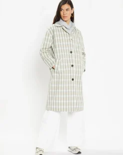 Imperméable en Coton Louis à carreaux beige