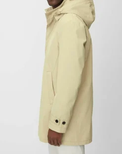 Imperméable Technique à Capuche Non Doublé beige