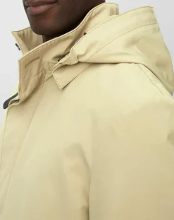 Imperméable Technique à Capuche Non Doublé beige
