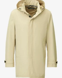 Imperméable Technique à Capuche Non Doublé beige