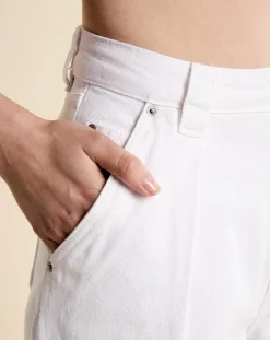 Jean 100% Coton Bio Pram blanc