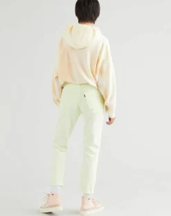 Jean 501 Crop In The Lime pastel jaune
