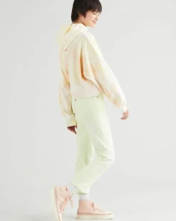 Jean 501 Crop In The Lime pastel jaune
