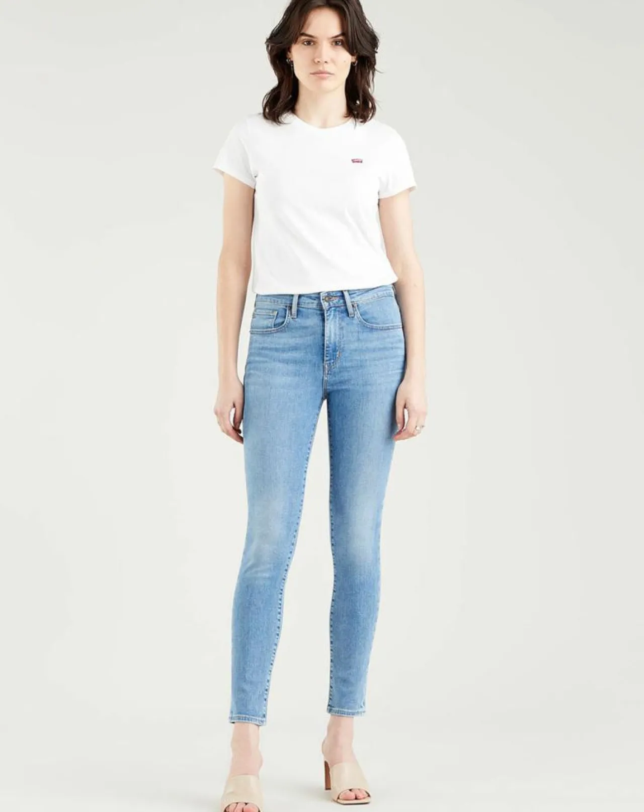 Jean 721 High Rise Skinny bleu moyen
