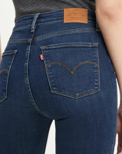 Jean 721 High Rise Skinny taille haute bleu brut