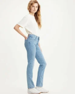 Jean 724 High Rise Slim taille haute bleu