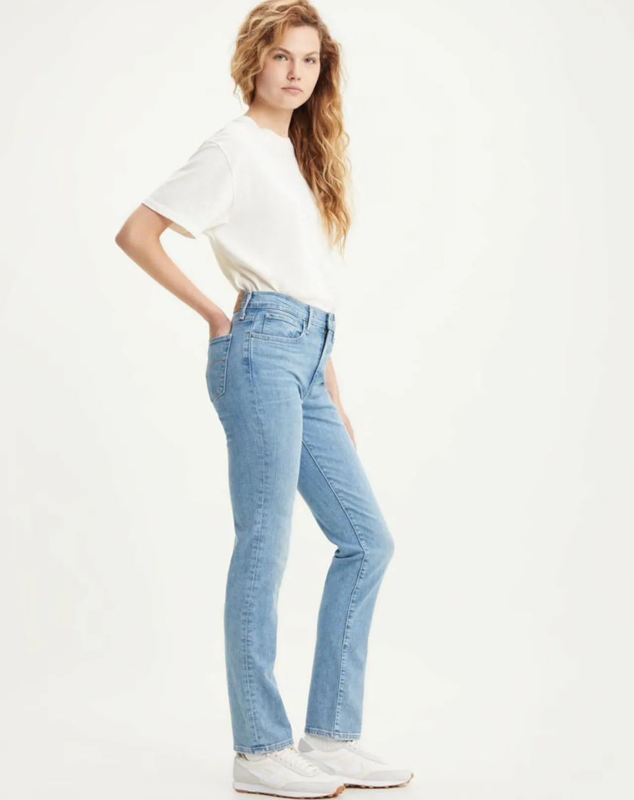 Jean 724 High Rise Slim taille haute bleu