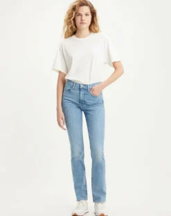 Jean 724 High Rise Slim taille haute bleu