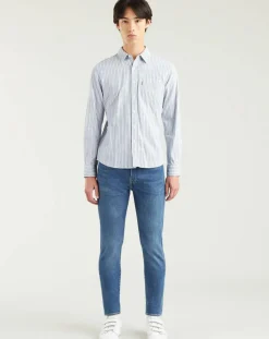 Jean 510 Skinny Pebbles bleu moyen