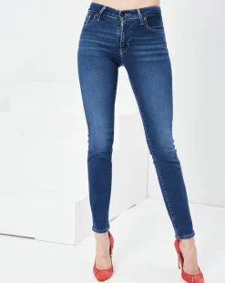 Jean 712 Slim Read Btwn The Lines bleu