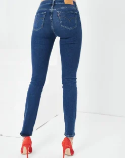 Jean 712 Slim Read Btwn The Lines bleu