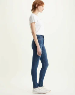 Jean 721 taille haute Skinny bleu foncé