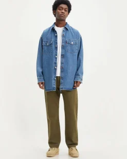 Jean 551™ Z en Coton & Chanvre Authentic Straight vert kaki