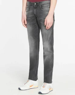 Jean ajusté Anbass Overdry gris foncé