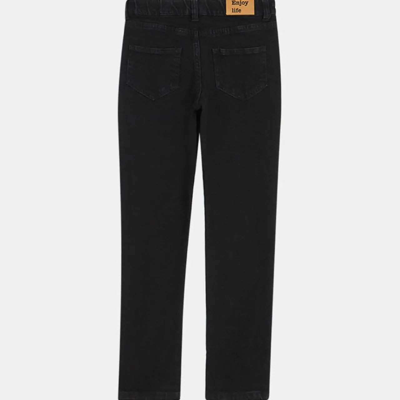 Jean ajusté en Coton bio Karl stretch noir