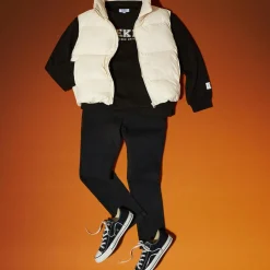 Jean ajusté en Coton bio Karl stretch noir