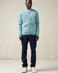 Jean ample en Toile de coton organique Porter bleu foncé