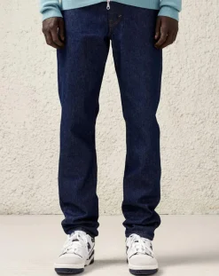 Jean ample en Toile de coton organique Porter bleu foncé