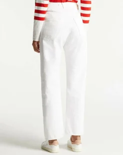 Jean boyfriend blanc