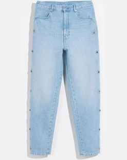 Jean casual 100% Coton Bio Perkins bleu vintage