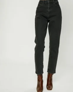 Jean court authentique en coton biologique Slim gris moyen