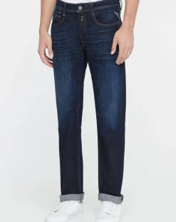 Jean droit 100% Coton Bio Pure Denim Rocco bleu foncé