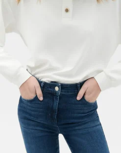 Jean droit Darlingta denim moyen