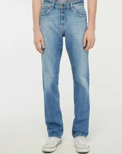 Jean Droit Datte délavé bleu