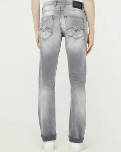 Jean droit en Coton Bio 573 Grover gris moyen